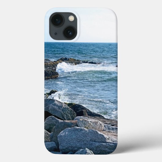 Foto van de Atlantische Oceaan met Crashing Waves Case-Mate iPhone Case (Achterkant)