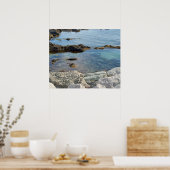 Foto van de Atlantische Oceaan met lage lengte Poster (Keuken)