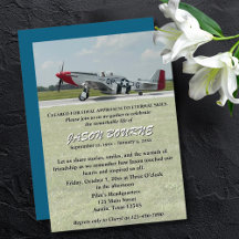 Foto van de begrafenis van de Life Pilot Memorial