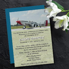 Foto van de begrafenis van de Life Pilot Memorial Kaart