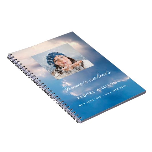 Foto van de begrafenis van het Guest-boek Notitieboek (Rechterzijde)