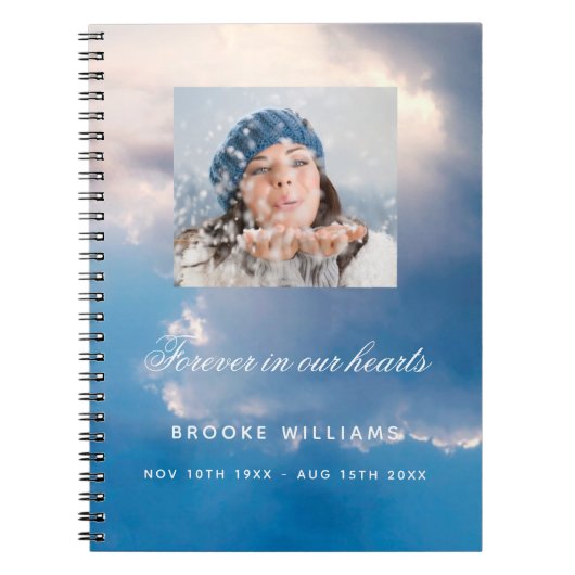 Foto van de begrafenis van het Guest-boek Notitieboek (Voorkant)