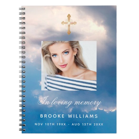 Foto van de begrafenis van het Guest-boek Notitieboek (Voorkant)