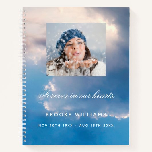 Foto van de begrafenis van het Guest-boek Notitieboek (Voorkant)