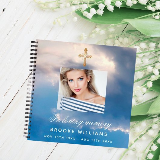 Foto van de begrafenis van het Guest-boek Notitieboek