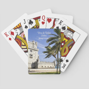 Foto van de Belém-toren bij de Taag, Lissabon Pokerkaarten