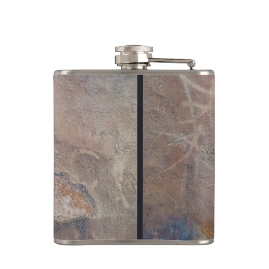 Foto van de bengele borst van man heupfles (Achterkant)