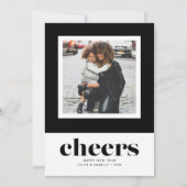 Foto van de beroemde nieuwjaarsjers feestdagenkaart (Voorkant)