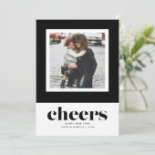 Foto van de beroemde nieuwjaarsjers feestdagenkaart (Staand voorkant)