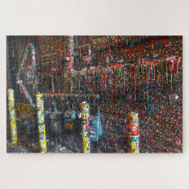 Foto van de beruchte gom muur van Seattle Legpuzzel