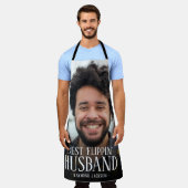 Foto van de beste 'Flippin'-echtgenoot | Naam Apro Schort (Gedragen)