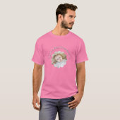 Foto van de beste grootouder ter wereld in bloem C T-shirt (Voorkant volledig)