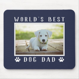 Foto van de Beste Hond Papa ter Wereld met Pootafd Muismat