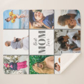 Foto van de beste Moederdag van mama Sherpa Deken (Voorkant (horizontaal))