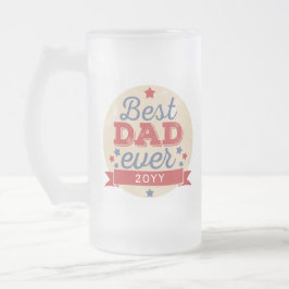 Foto van de beste pap ooit patriottische sterren matglas koffiemok