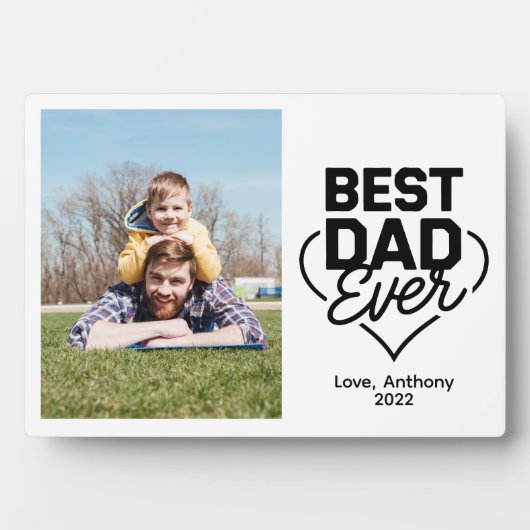 Foto van de beste papa ooit fotoplaat (voorkant)