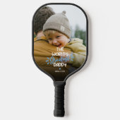 Foto van de Beste Papa van de Wereld Pickleball Paddle (Achterkant)
