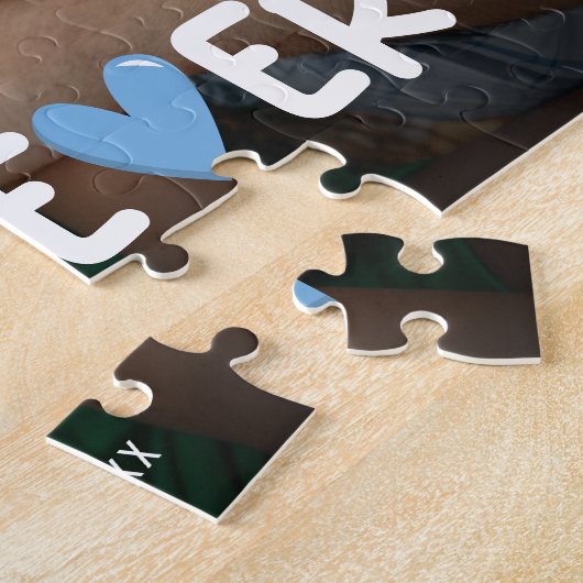 Foto van de beste vader ooit legpuzzel (Zijkant)