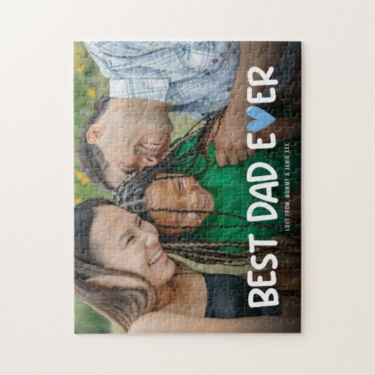 Foto van de beste vader ooit legpuzzel (Verticaal)