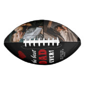 Foto van de beste vader van de rode hartvader op d american football (Voorkant)