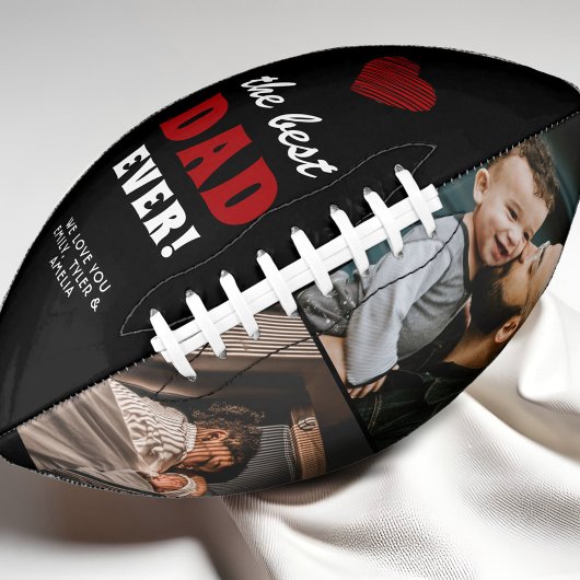 Foto van de beste vader van de rode hartvader op d american football