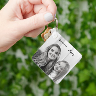 foto van de beste zus van het witte eenhoorn ooit sleutelhanger