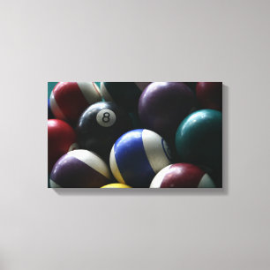 Foto van de Billiardtafellaaffotograaf Canvas Afdruk