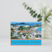 Foto van de binnenstad Marigot Bay Sint Maarten Br Briefkaart (Staand voorkant)