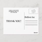 Foto van de Birthday Party: Dank je wel Briefkaart (Achterkant)