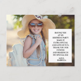 Foto van de Birthday Party: Dank je wel Briefkaart