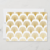 Foto van de Birthday Party Gatsby Gold Art Deco ui Kaart (Achterkant)