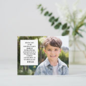 Foto van de Birthday Party van het kind Dank u Briefkaart (Staand voorkant)