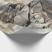 Foto van de blauwe Mesa Badlands Cadeaupapier (Hoek)