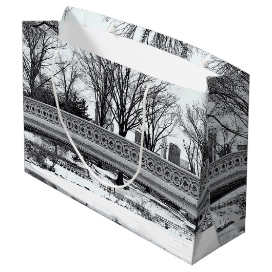 Foto van de boog van het centrale park groot cadeauzakje (Achterkant Gekanteld)