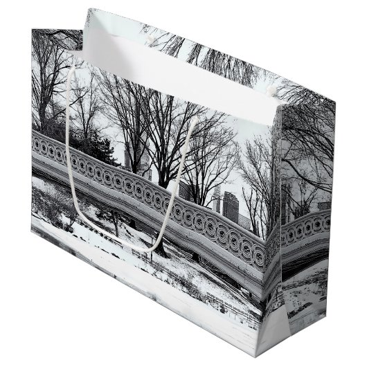 Foto van de boog van het centrale park groot cadeauzakje (Voorkant Gekanteld)