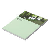 foto van de bosomgeving notitieblok (Linkerzijde)