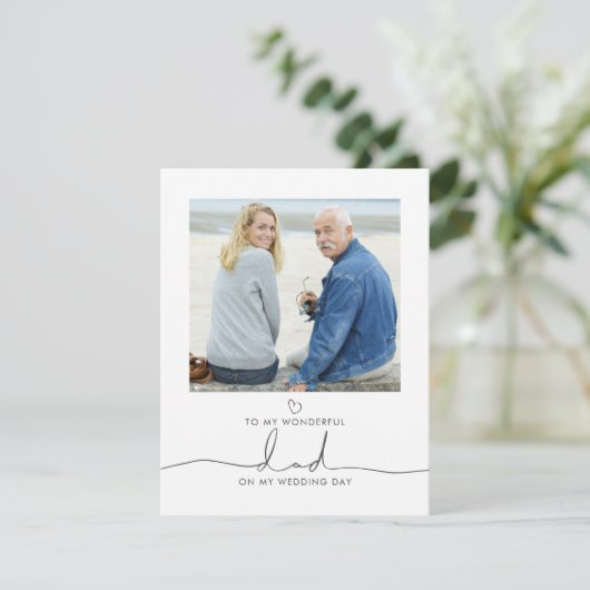 Foto van de Bride Wedding Morning Message (Staand voorkant)