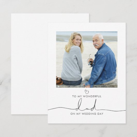 Foto van de Bride Wedding Morning Message (Voorkant / Achterkant)