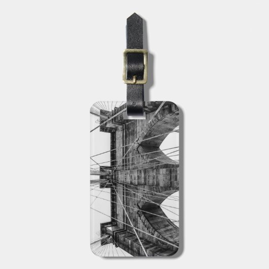 Foto van de Brooklyn Bridge in NYC Bagagelabel (Voorkant verticaal)