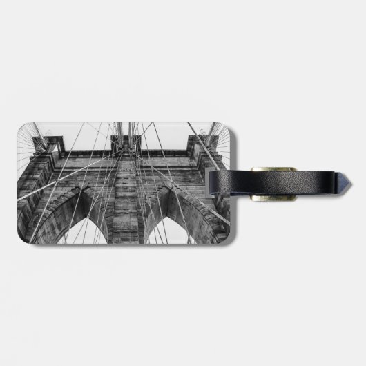 Foto van de Brooklyn Bridge in NYC Bagagelabel (Achterkant horizontaal)