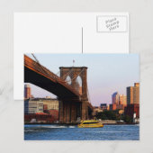Foto van de Brooklyn Bridge in NYC Briefkaart (Voorkant / Achterkant)