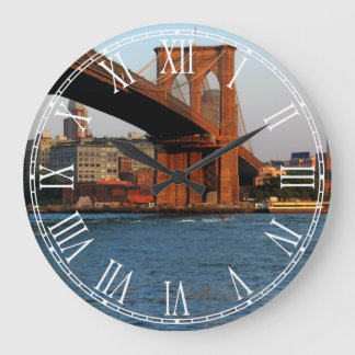 Foto van de Brooklyn Bridge in NYC Grote Klok