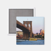 Foto van de Brooklyn Bridge in NYC Magneet (Voorkant / Achterkant)