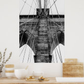 Foto van de Brooklyn Bridge in NYC Poster (Keuken)