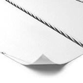 Foto van de Brooklyn Bridge in NYC Poster (Hoek)