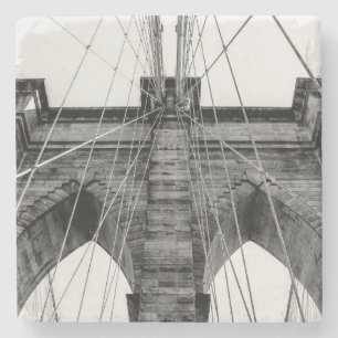 Foto van de Brooklyn Bridge in NYC Stenen Onderzetter