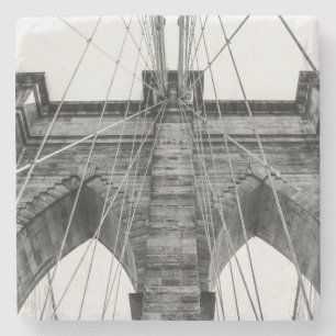 Foto van de Brooklyn Bridge in NYC Stenen Onderzetter