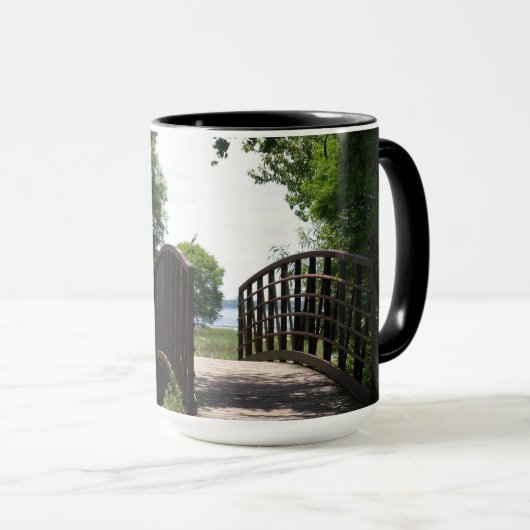 Foto van de brug bij het Parkermeer in Lakeland Mok (Voorkant rechts)