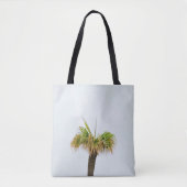 Foto van de bruine en groene palmboom tote bag (Voorkant)