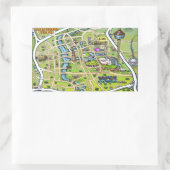 Foto van de Cartoon van San Antonio Rechthoekige Sticker (Tas)